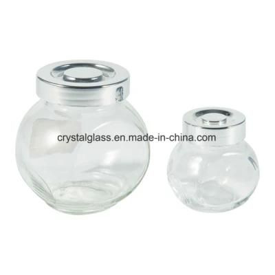 Cookie, Nut, Milk Powder, Baby Food Storage Glass Jars with Airtight Glass Cap