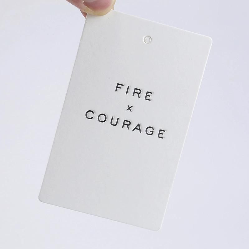 1000GSM Custom Printed Matte White Paper Fsc Hangtag