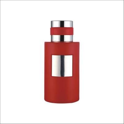100ml Cylindrical UV Spray Paint Perfume Bottle Glass Bottle with Grooves to Put Nameplates