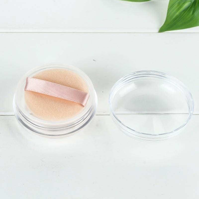 Empty Loose Powder Compact with The Grid Sifter & Puff Jar Packing Container Powdery Cake Box Cosmetic Case