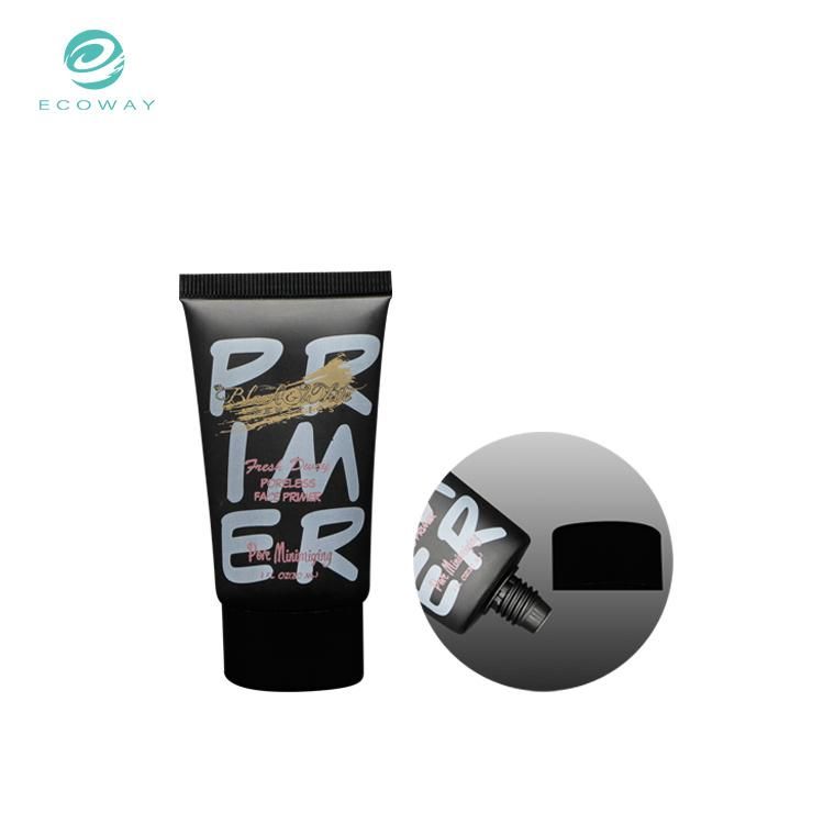 Black Squeeze Face Primer Custom Tube Cosmetic Packaging