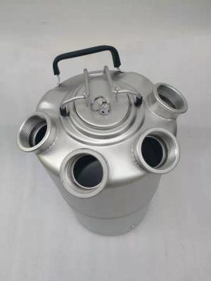 Craft Beer 15L Stainless Steel Cleaning Keg with Single Head