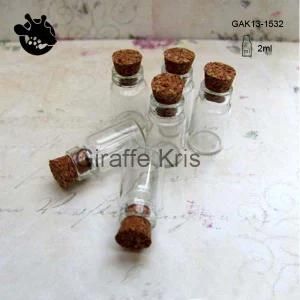 Wholesale 2ml Mini Wishing Clear Glass Vials with Cork