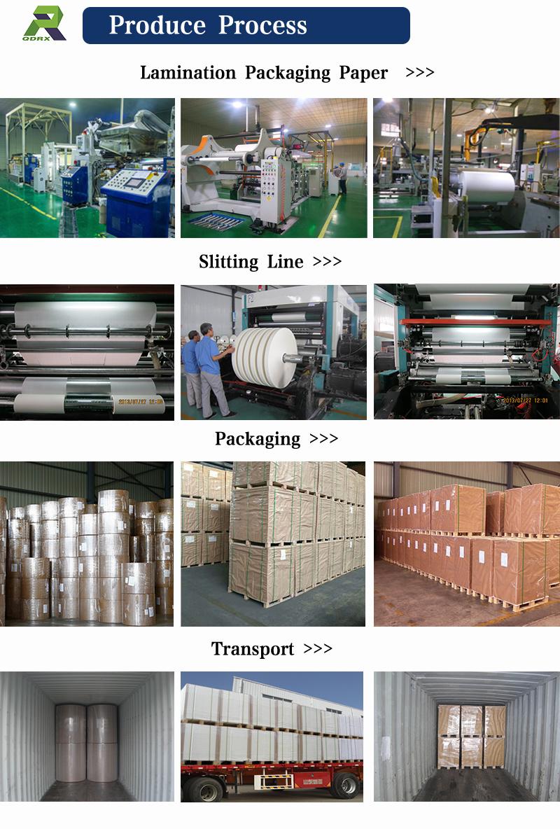 Paper Cup and Food Packaging Box Material, PE Coated Paper, Film Paper