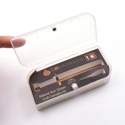 Wholesale 1ml Glass Syinge Plastic Magnet Box with Custom Card Paper Logo