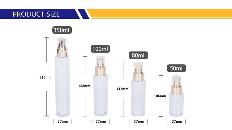 Best-Selling 50ml 80ml 100ml 150ml Spray Bottles