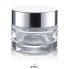 Skincare Glass Face Cream Cosmetic Jar with Silver Cap 50g