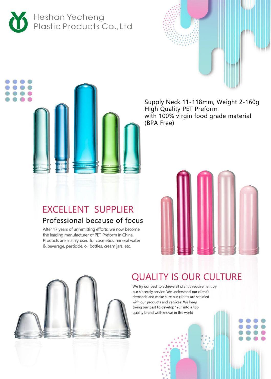 24mm 8g Cosmetic Bottle Preform for 50-100ml Plastic Bottle Packaging Container