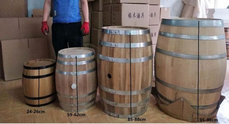 250L Oak Wine Barrel Wooden Barrel Wooden Box Beer Ask Keg