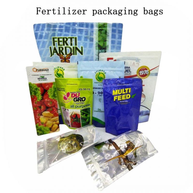 Ditital Printing 1kg Fertilizer Packing Bag Plastic Pouch Stand up Zipper Bag