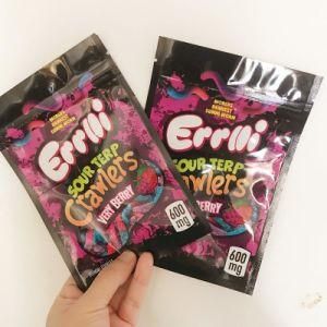 2021 New Errlli Sour Terp Crawlers Bags 600mg Gummy Edibles Packaging Mylar Bag 500mg Hashtag Honey Smell Proof Bags Cookies California Bags
