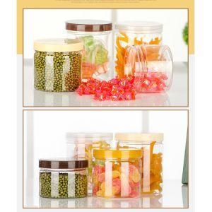 Hot Sale 200ml Cosmetic Food Packaging Clear Pet Plastic Round Jar