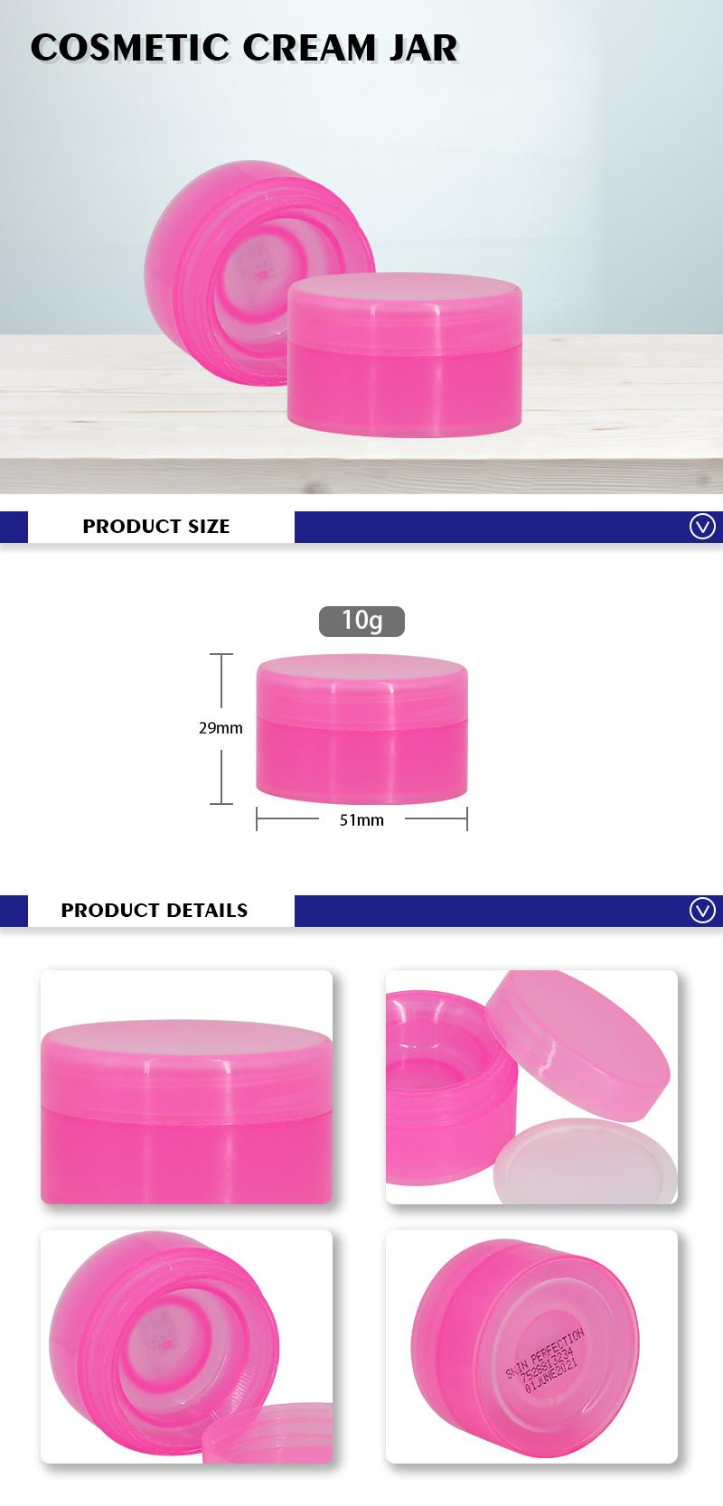 10g Empty Cosmetic Cream Jars Factory Supply Makeup Packaging