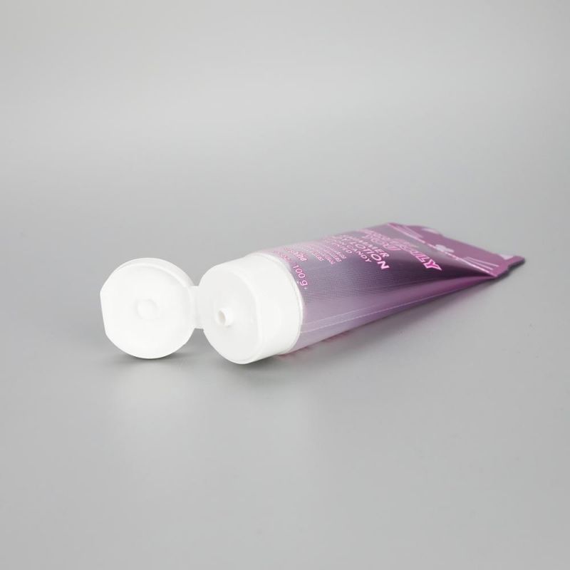 Gradient Clear Purple Plastic Cosmetic Body Lotion Cream Packaging Tube