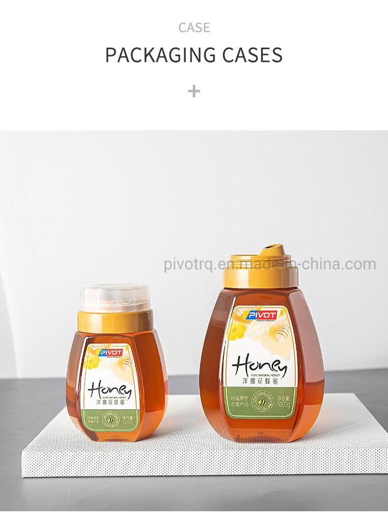 1000g Food Grade Pet Honey Bottle with 58mm Cap for Honey Syrups