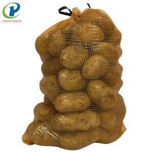Customized Drawstring 50kg Potato Onion Packing PP Leno Mesh Bag