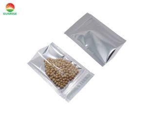 Laminated Aluminum Foil Zip Lock Bag Stand up Pouch /Matt White Foil Pouch /Zip Lock Coffee Bag with Degassing Valve