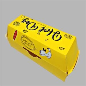 Custom Logo Printing Paper Packaging Hot Dog Tray Takeaway Food Container Box Food Packing