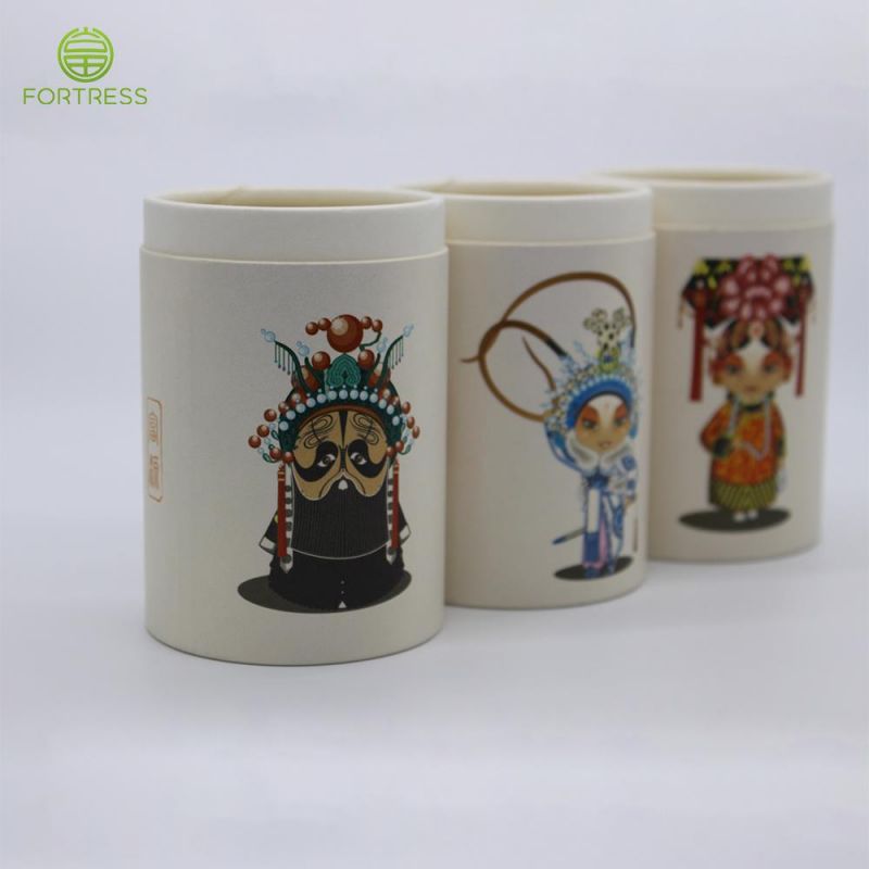 Biodegradable Powder Container Cylinder Boxes Round Tube