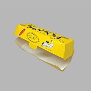 Hot Dog Paper Box Food Grade Packaging Rectangular Hamburgers Logo Paper Box