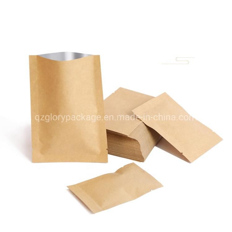 Aluminum Foil Ziplock Zipper Food Snack Kraft Paper Packing Bag