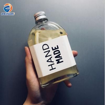 100ml 200ml Hot Selling Glass Bottle Customized Beverage Storage Square Bottle