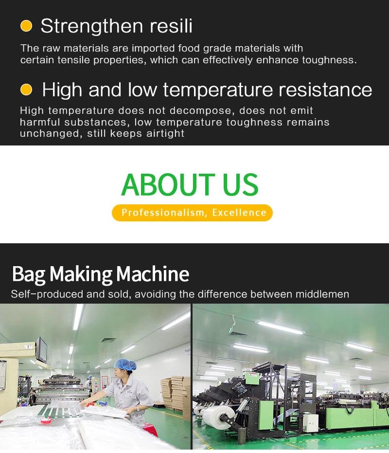 Transparent Nylon/PE Vacuum Food Packing Bag Puncture Resistance