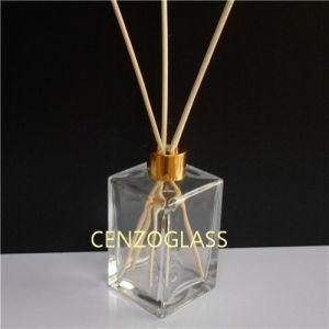 Hot Sale 130ml Square Glass Diffuser Bottle with Rattan Stick (ZB1322)