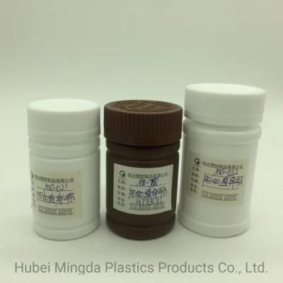 Plastic HDPE 60ml Round Bottle for Medicine/Cosmetic Packaging