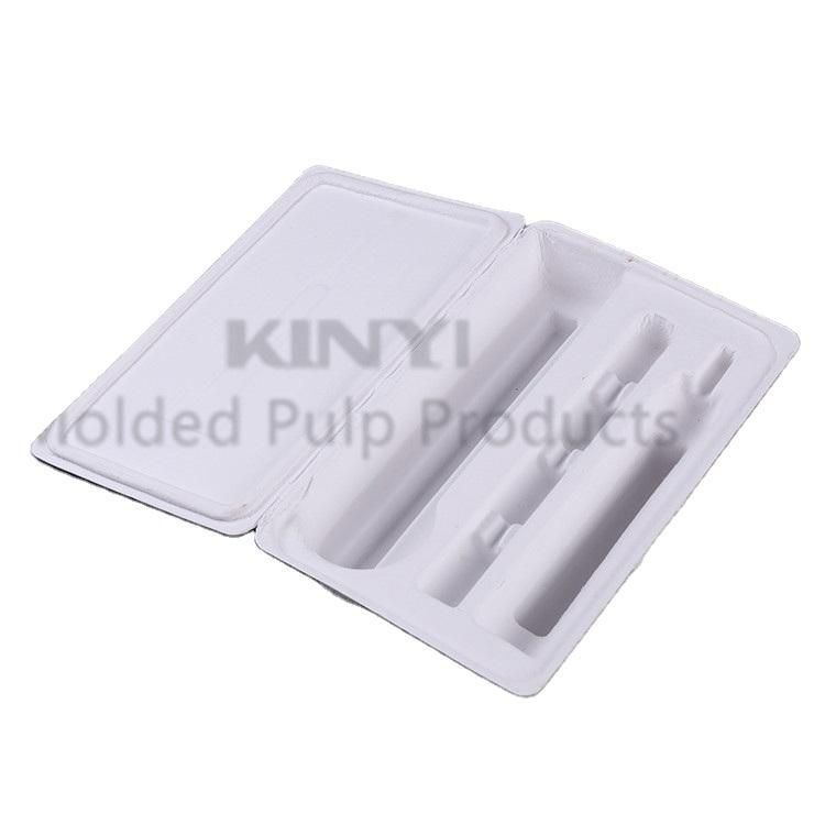 Bagasse Pulp Molded Biodegradable Packaging Box for Electric Toothbrush