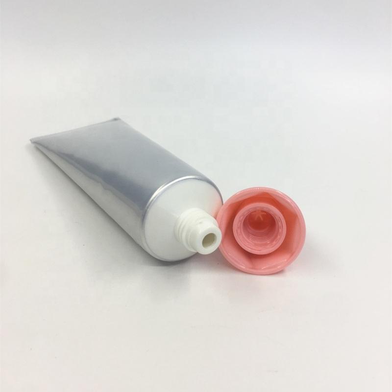 Plastic Tube Clear Aluminum Cosmetic Tube Packaging with Nozzle Cap