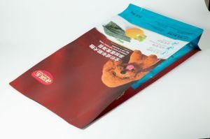 Bio-Degradable Plastic Flexible Packaging Square Bottom Bag Made for Pet Snack