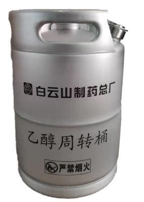 Pail Bucket Barrel Containers Large Packing Ethyl Alcohol Stainless Steel Drum Ethanol Containers Jar Food Grade Packaging