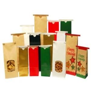 Resealable Food Kraft Paper Bag Printed Gusset Plastic Packing