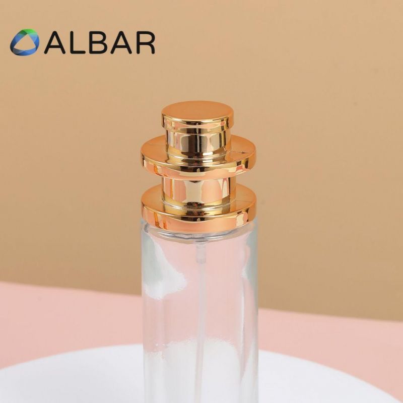 20ml 30ml 50ml Silver and Gold Bottom Perfume Glass Bottles with Customized Caps