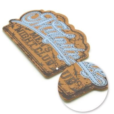 Manufacturer Custom Printed Real Leather Patch for Jeans Luggage, Bags, Box