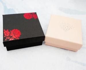 Custom Logo Pink Cardboard Paper Gift Jewelry Packaging Box