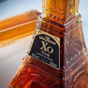 Factory Direct Sale 250ml 375ml 500ml 700ml Customized Brandy Sake Tequila Glass Bottle with Cork Cap