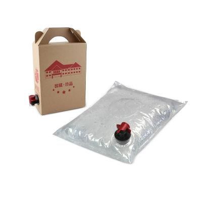 2L/3L/5L Disposable Coffee Bag Plastic Aseptic Bib Bag in Box Liquid Pouch