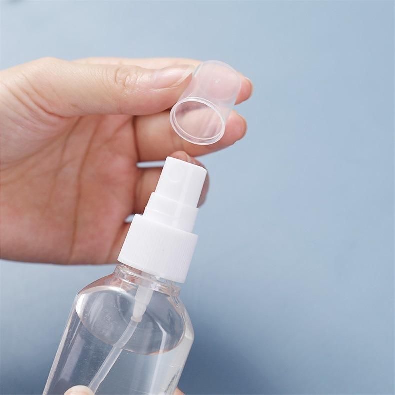 Wholesale 30ml 50ml 60ml Plastic Spray Hook Sanitizer Bottle with Hook Keychain