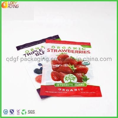 100% Bio Compostable Frozen Fruit Packing Pouch Plastic Bags Vegetable Packaging Manufacturer