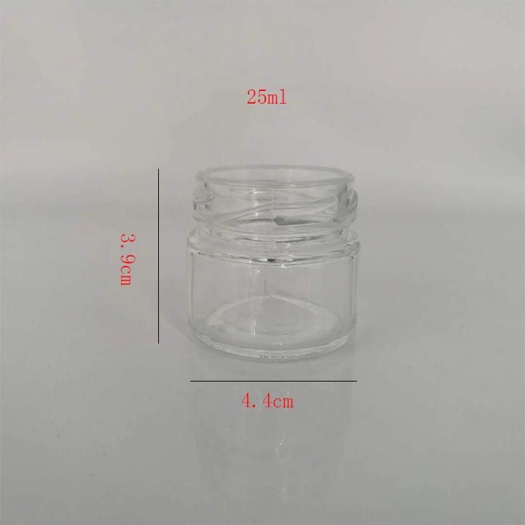 1 Oz 30ml Small Glass Jar with Blck Lid for Weeding Favor