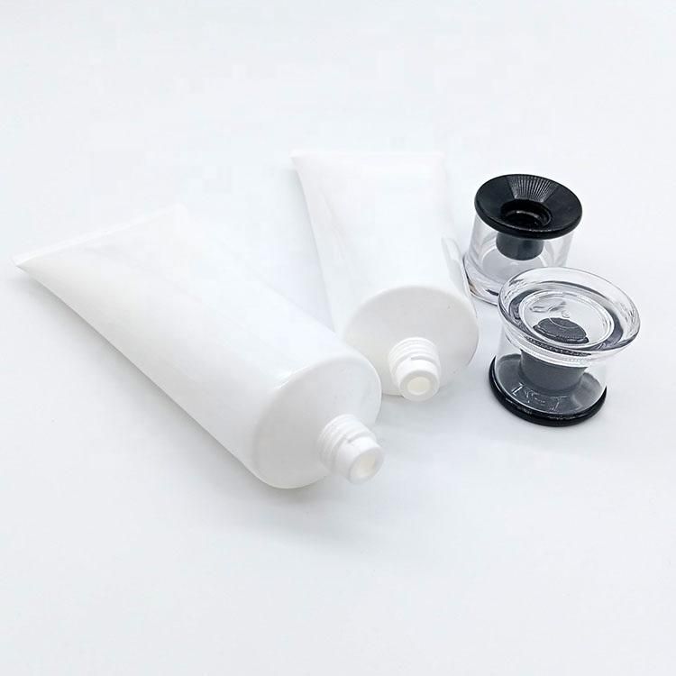 Cosmetic Plastic Tube with Acrylic Cover Facial Cleanser Tube