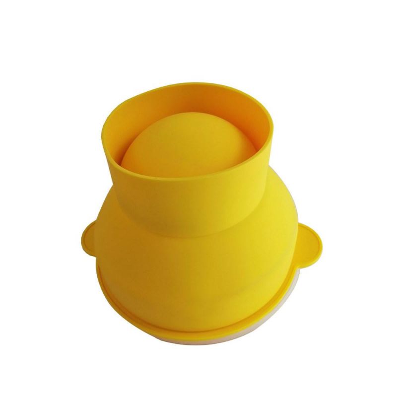 Silicone Folding Microwave Popcorn Bucket with Cover