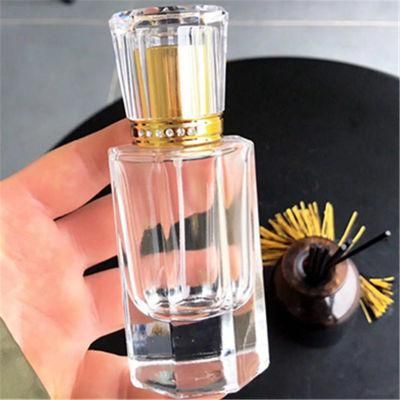 40ml Mini Travel Perfume Bottle Cosmetic Container Empty Metal Spray Bottle Clear Glass Material