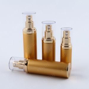 Glossy Silver Acrylic Cream Jar Lotion Bottle for Cosmetics