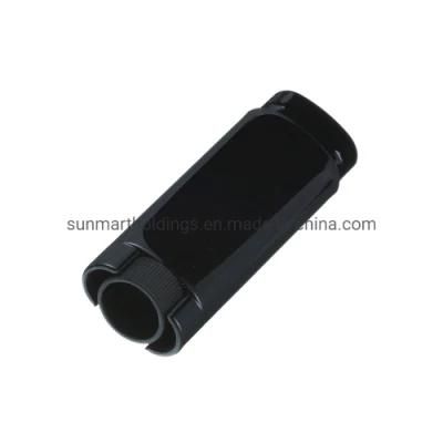 Black 15g Plastic Lip Balm Container Cosmetic Packaging (LB-05)