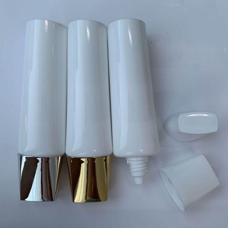 Sunscreen Lotion Tube Packaging Tube with Square Top Oval Cap