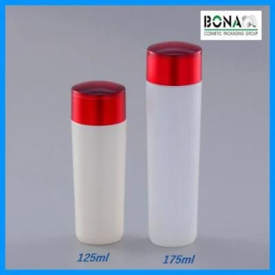 125ml 175ml White Pet Toner Bottle with Red Lid