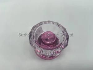 D40 Pink-Plating Screw Lid/Cap for PE Tube Diamond Shape